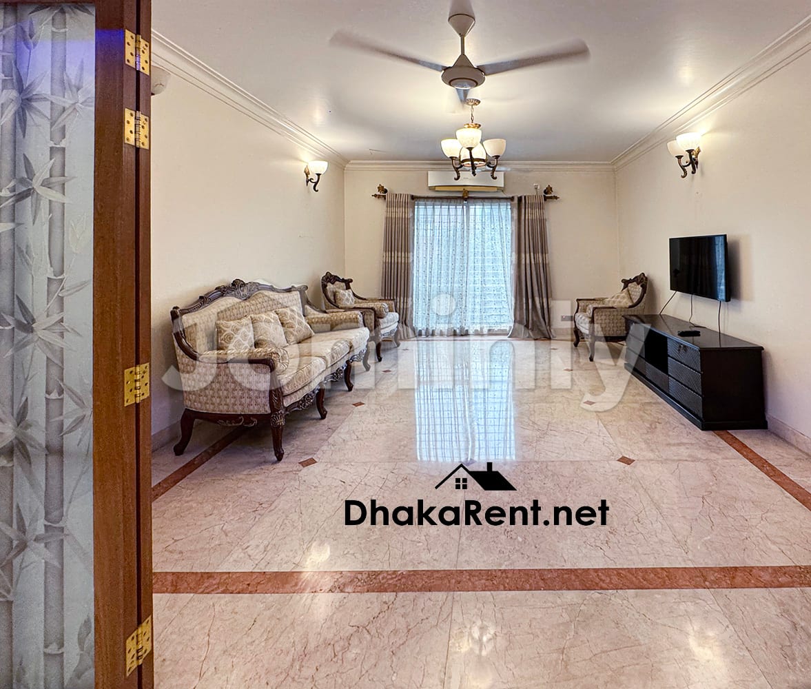 Fully Furnished Luxury 4 Bedroom Apartment for Rent in Baridhara Diplomatic Zone Near American School - 3