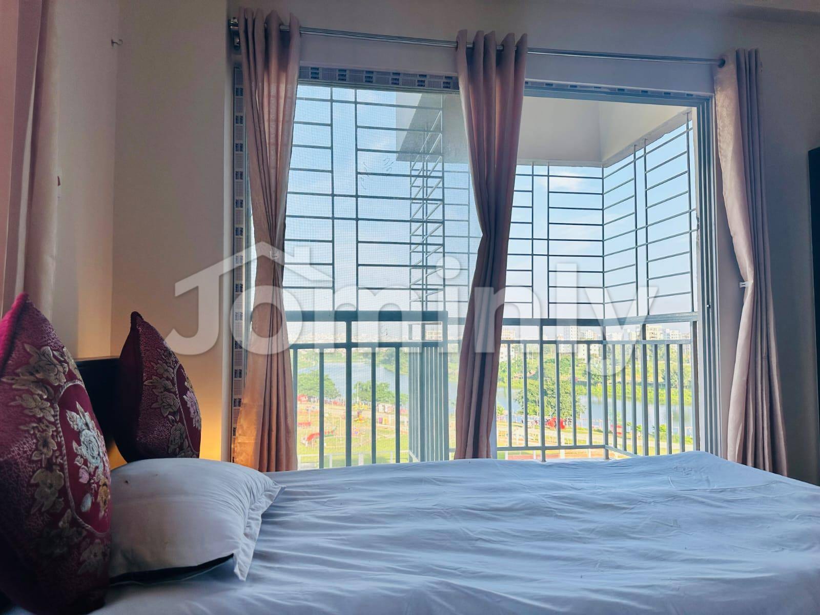 Furnished Service Room with Private Balcony in Uttara Sector-15 | Lakeside & Near Metro Rail