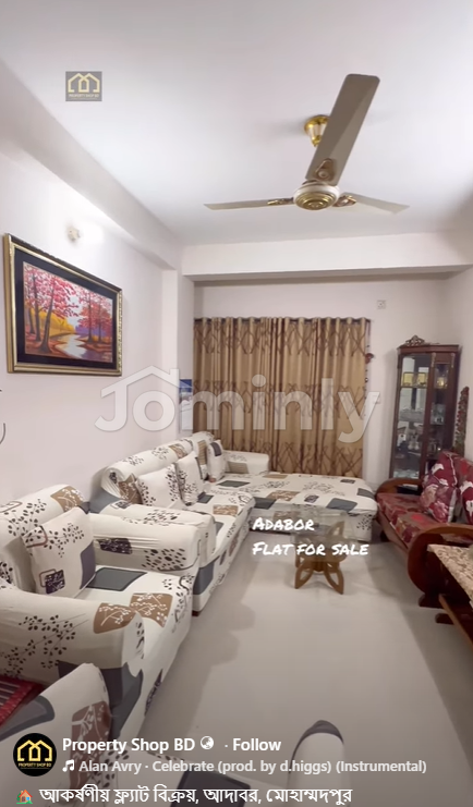 Attractive 1515 Sqft Apartment for Sale in Baitul Aman Housing, Adabor | 4th Floor