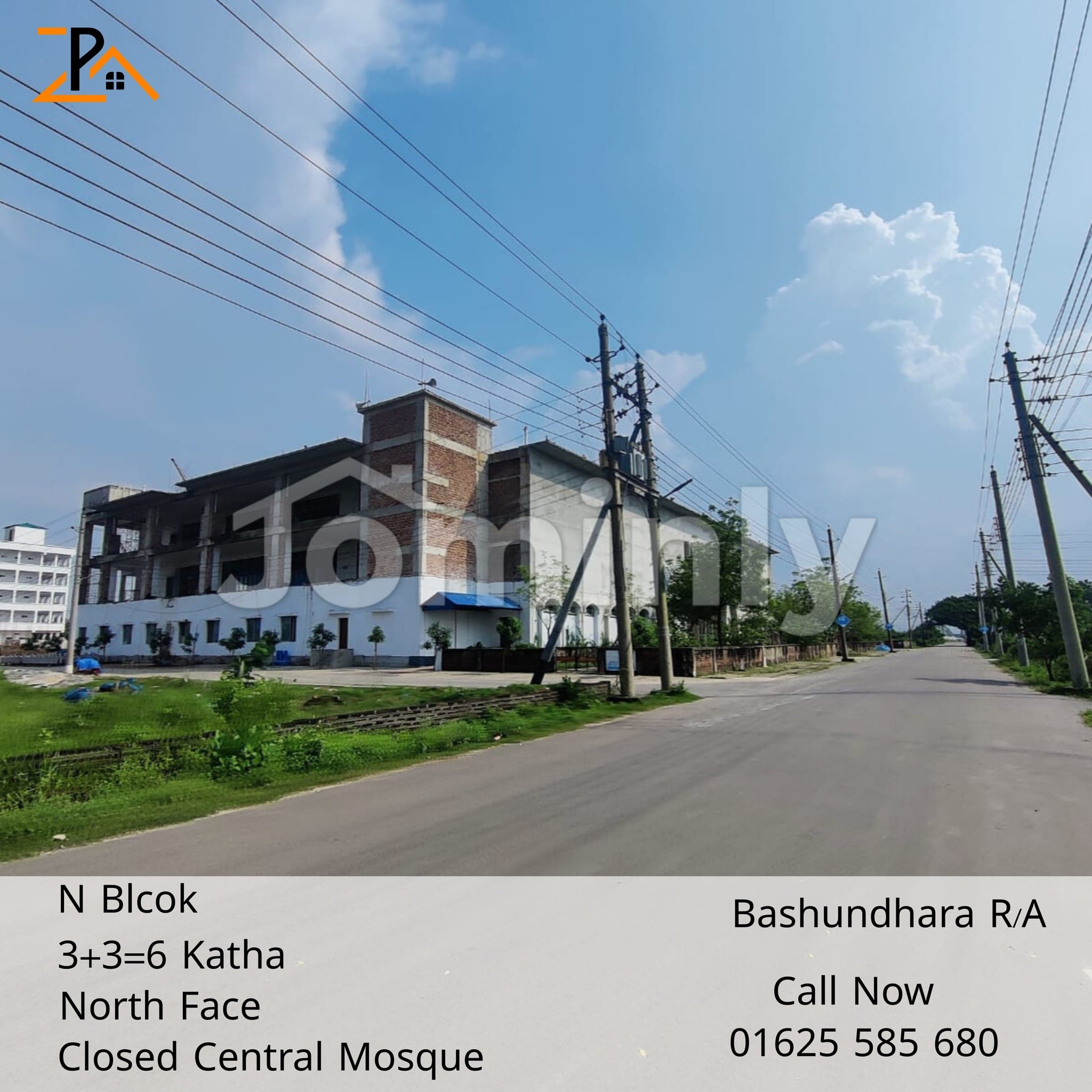 6 Katha (3+3) North-Facing Residential Plot for Sale in Block N, Bashundhara R/A | Near Central Mosque