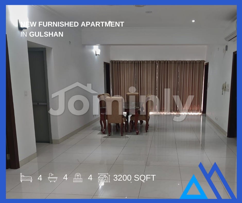 Premium 3200 Sqft Fully Furnished 4-Bedroom Apartment with Rooftop Pool in Gulshan - 3