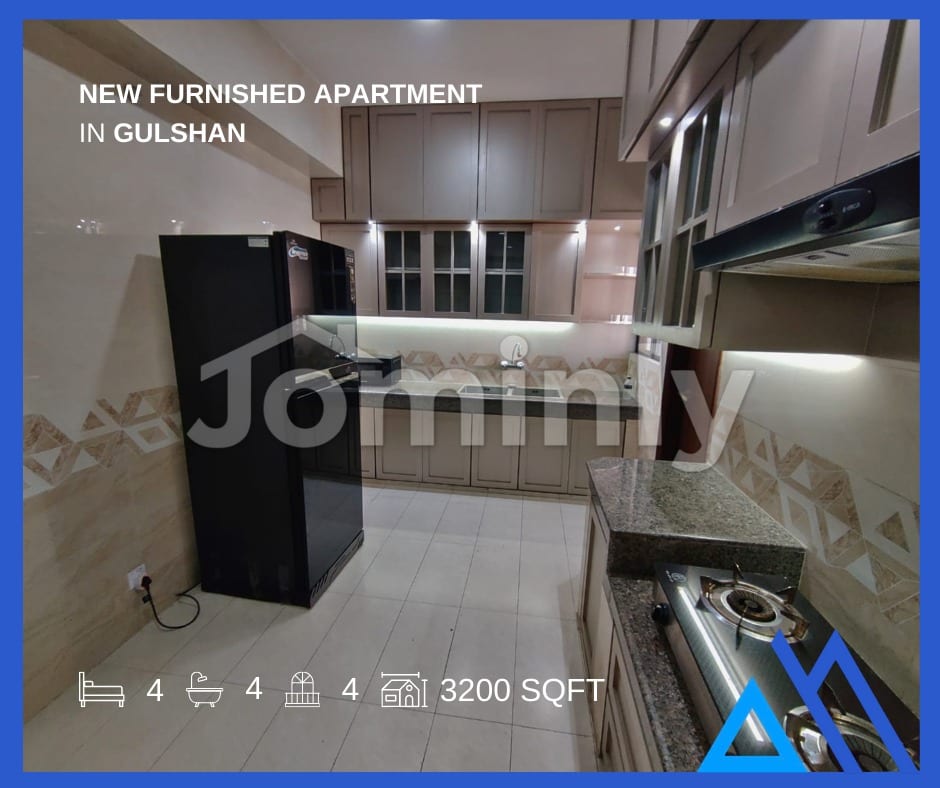 Premium 3200 Sqft Fully Furnished 4-Bedroom Apartment with Rooftop Pool in Gulshan - 5