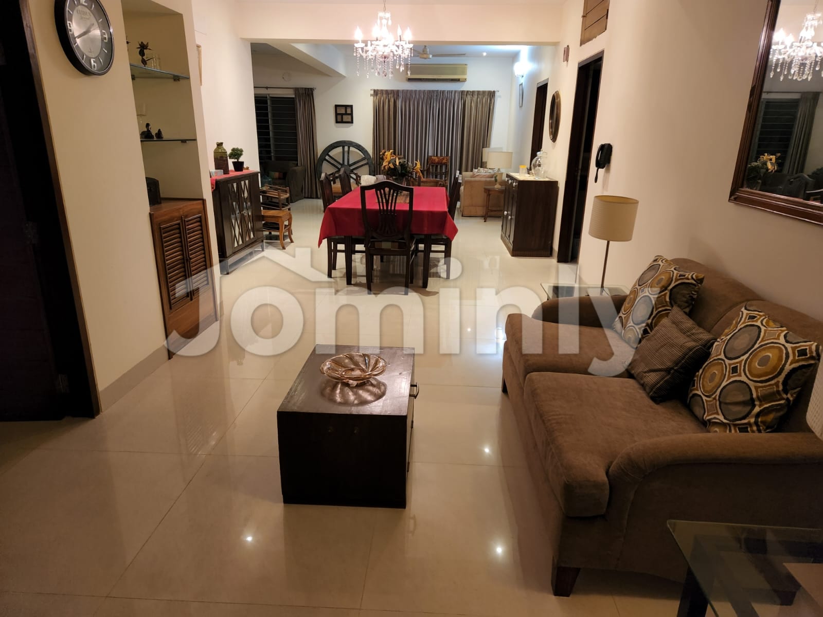 Fully Furnished 1500 Sft South-Facing 3-Bedroom Apartment for Rent in Bashundhara R/A