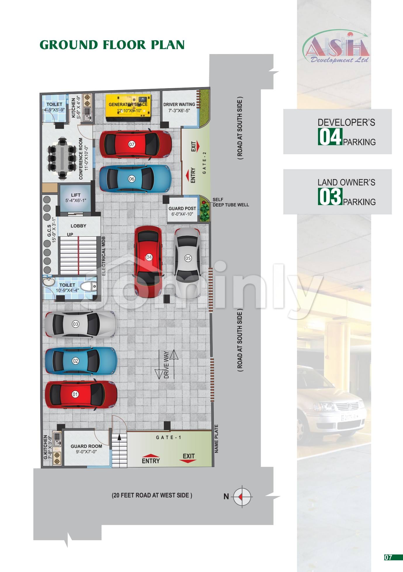 Front-Side 938 SQFT 2BHK Smart Apartment @ Mirpur 60 Feet Corridor - 2