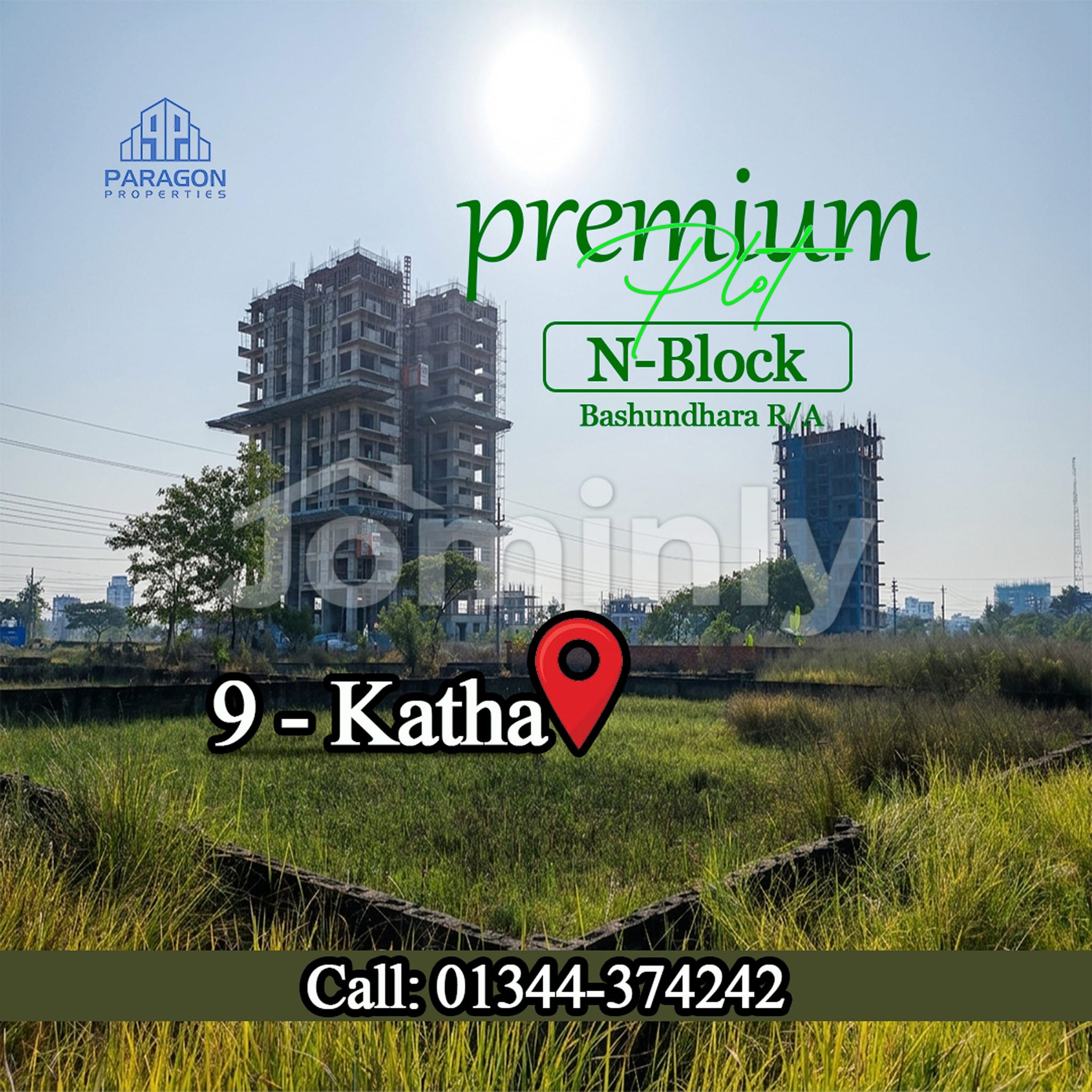 Vacant Residential Land Plot for Sale @ Block N, Bashundhara R/A