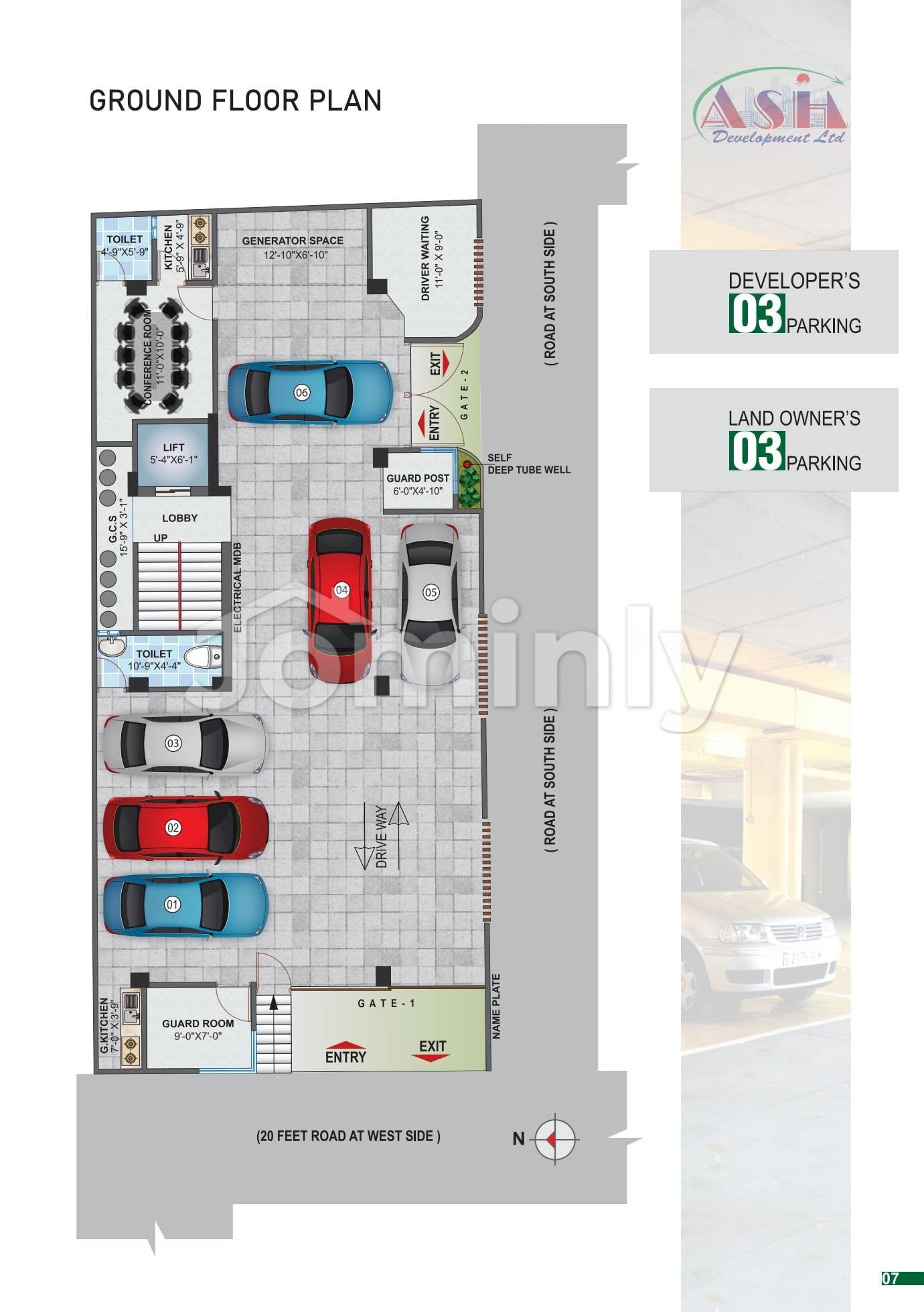 Premium 1,775 SQFT Single-Unit Under-Construction Flat for Sale at Mirpur 60 Feet Road - 3