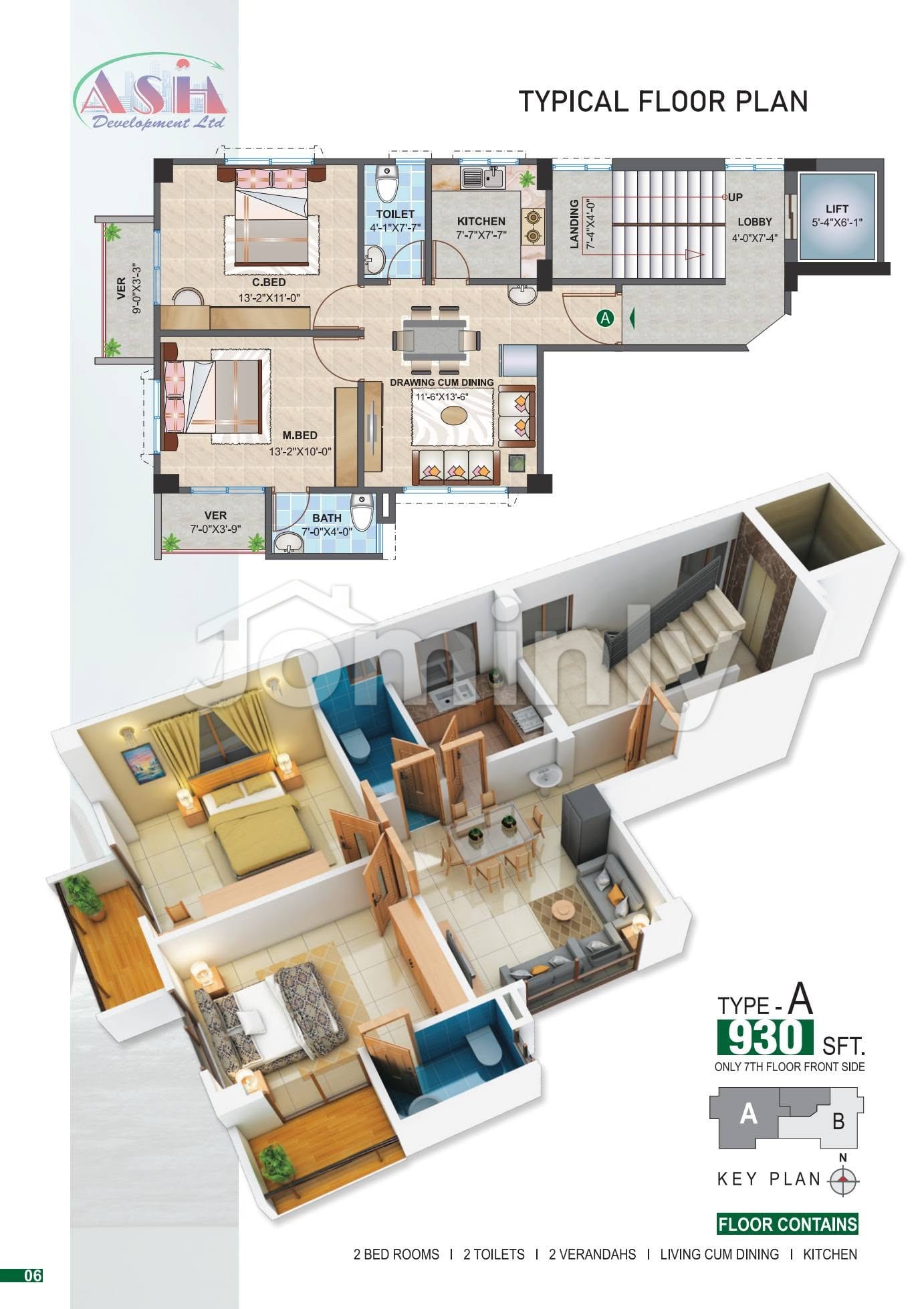 Premium 1,775 SQFT Single-Unit Under-Construction Flat for Sale at Mirpur 60 Feet Road - 4