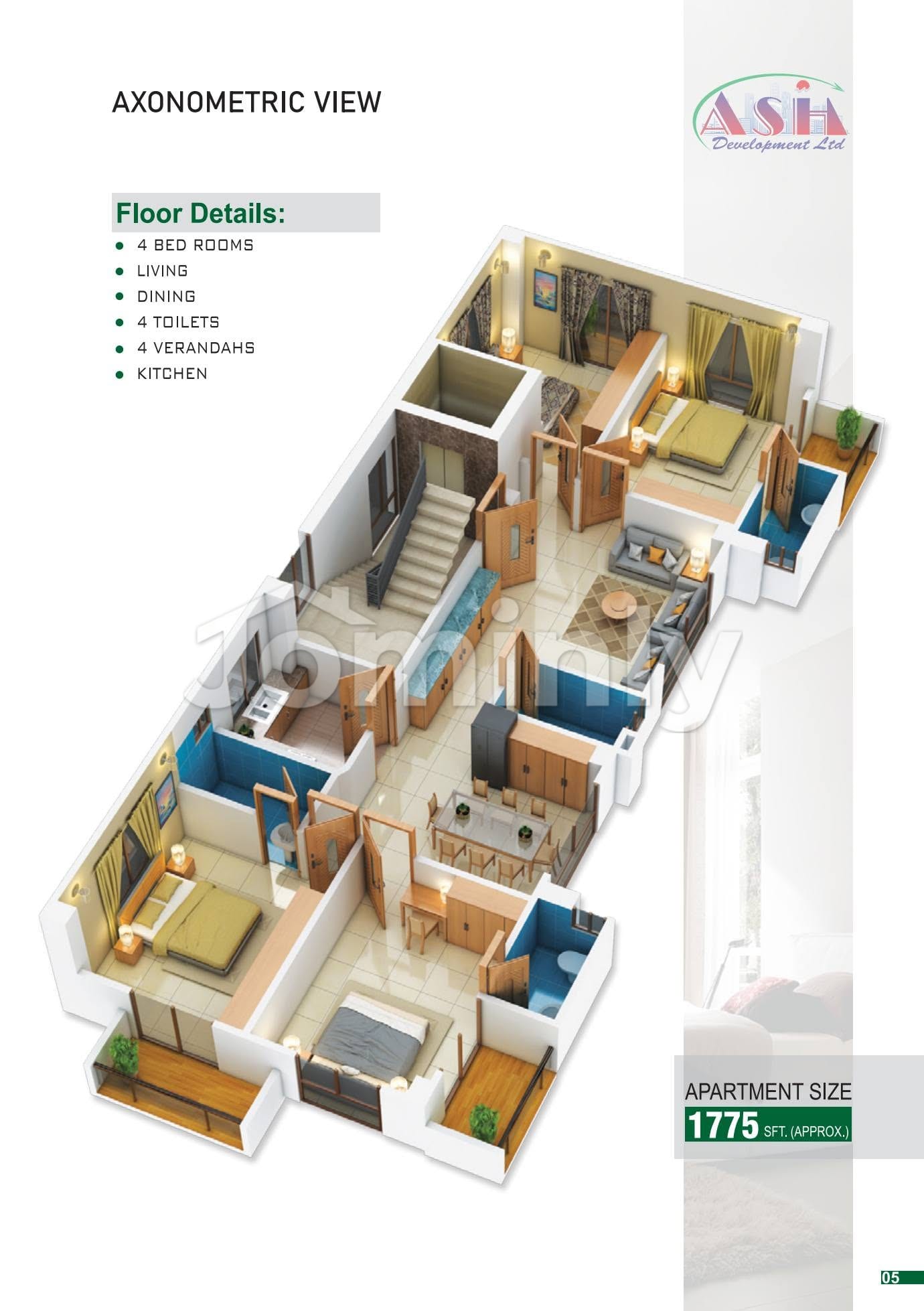 Premium 1,775 SQFT Single-Unit Under-Construction Flat for Sale at Mirpur 60 Feet Road - 5