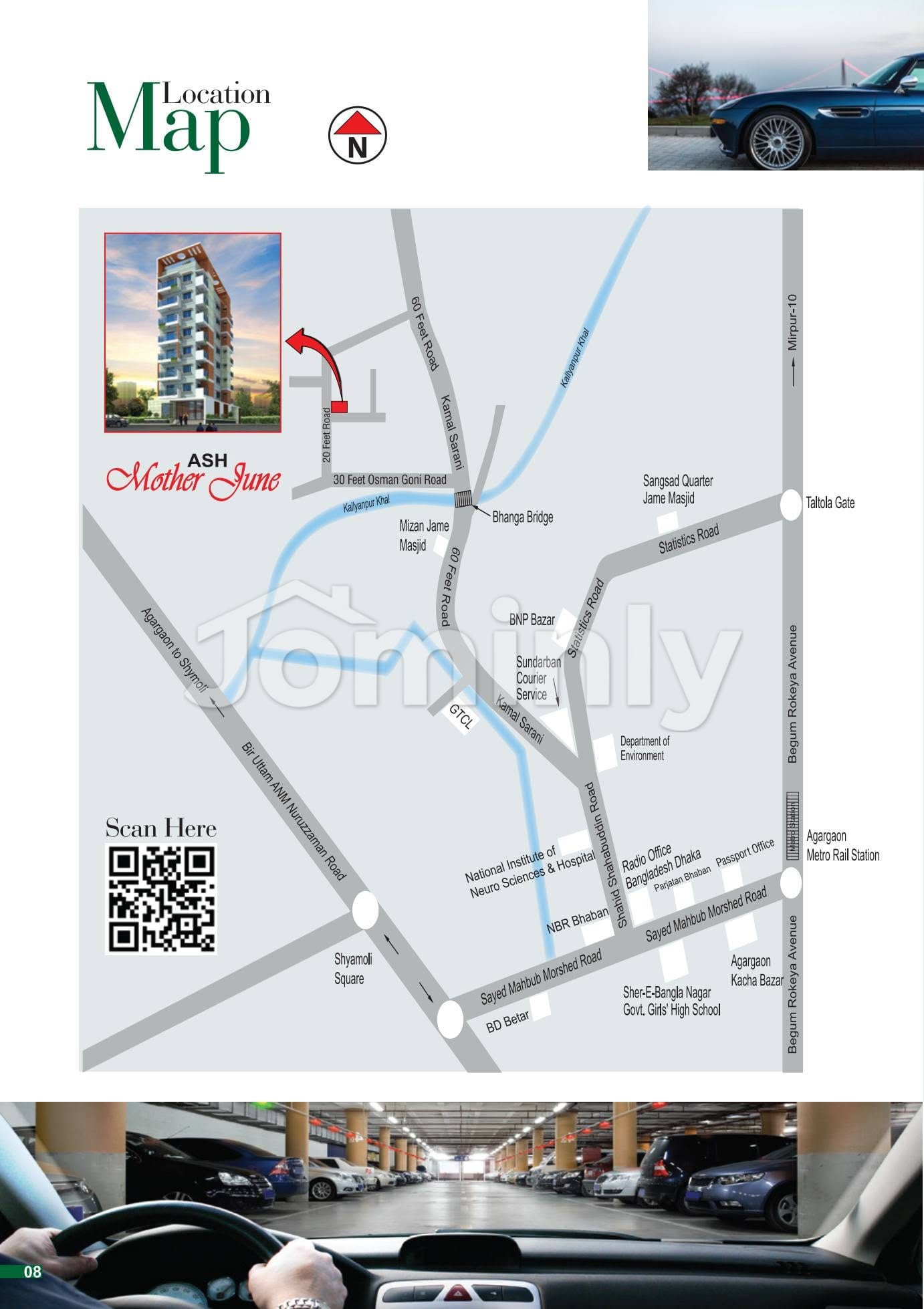 Under-Construction 930 SQFT Front-Side Apartment for Sale at Mirpur 60 Feet South Pirerbag - 4