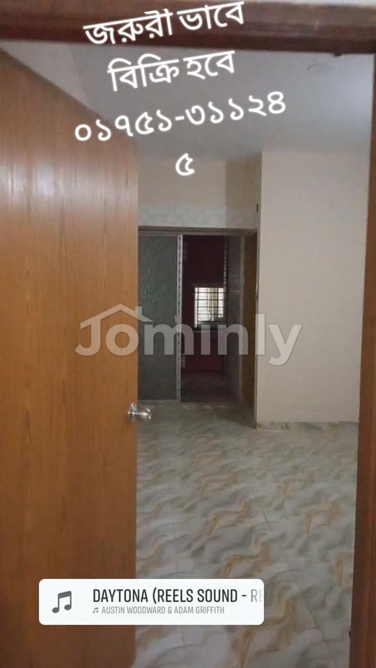 Used 1,400 SQFT North-Facing Flat on Third Floor for Sale at Borobagh Near Mirpur 2 Bus Stand