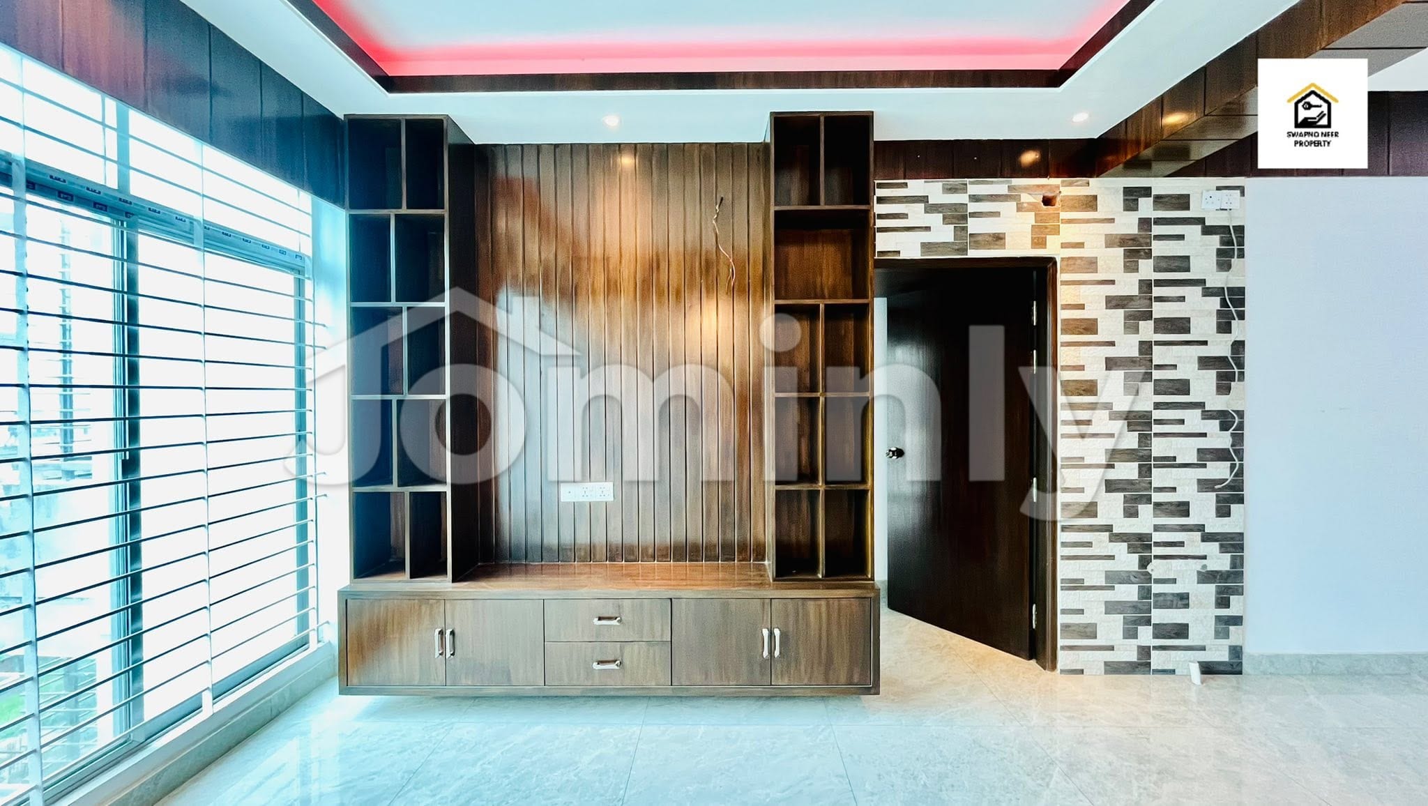 Semi-Furnished 2,000 Sq Ft South-Facing 3 BHK Family Apartment for Rent at Bashundhara R/A - 5