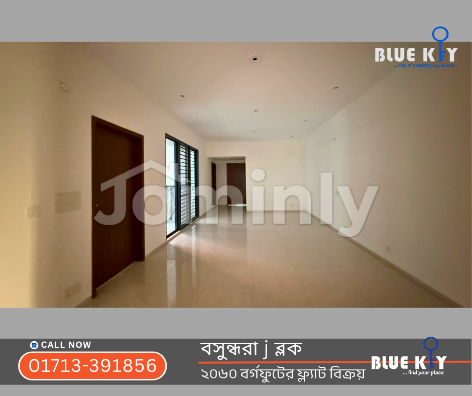 2,060 Sqft 3 BHK Brand New Apartment with Swimming Pool & Gym for Sale at Block J, Bashundhara R/A