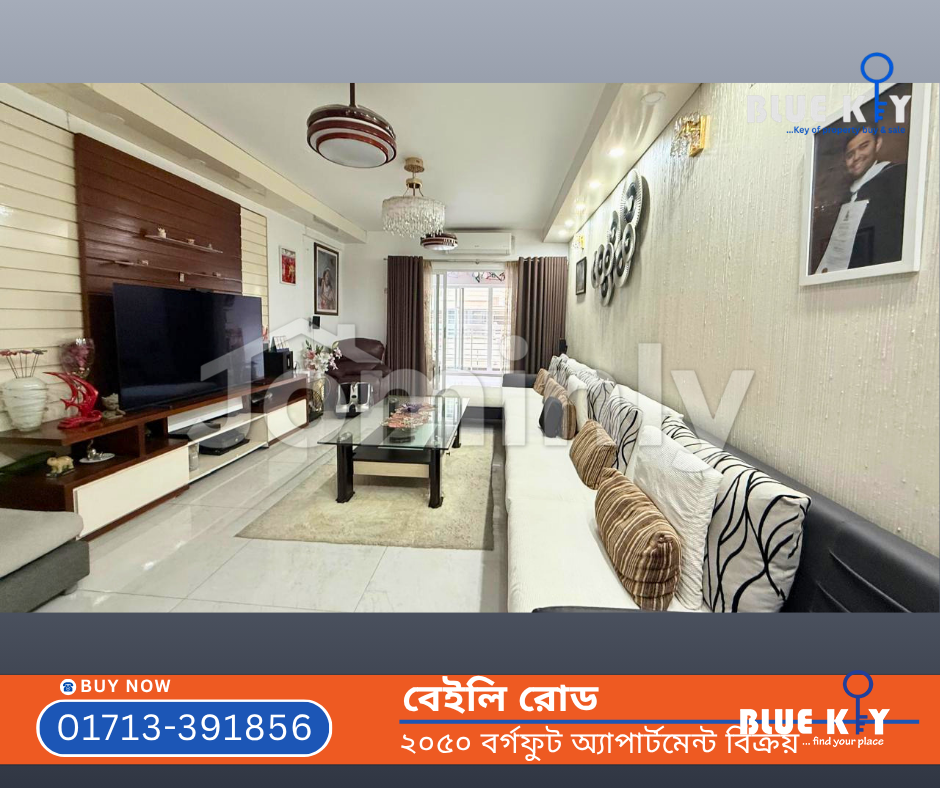 2,050 Sqft 3 BHK Luxury Ready Apartment with Parking & Family Living for Sale at Bailey Road