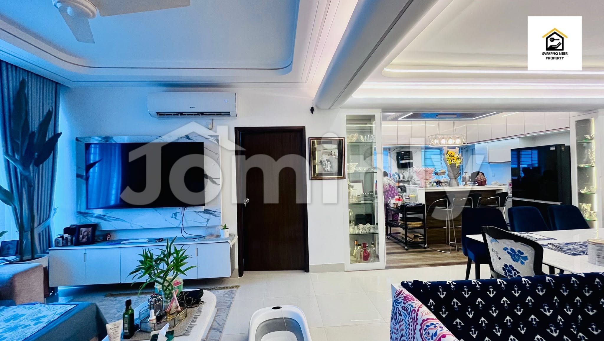 Fully Furnished Premium Residential Apartment with Multiple Balconies for Rent at Bashundhara R/A - 3