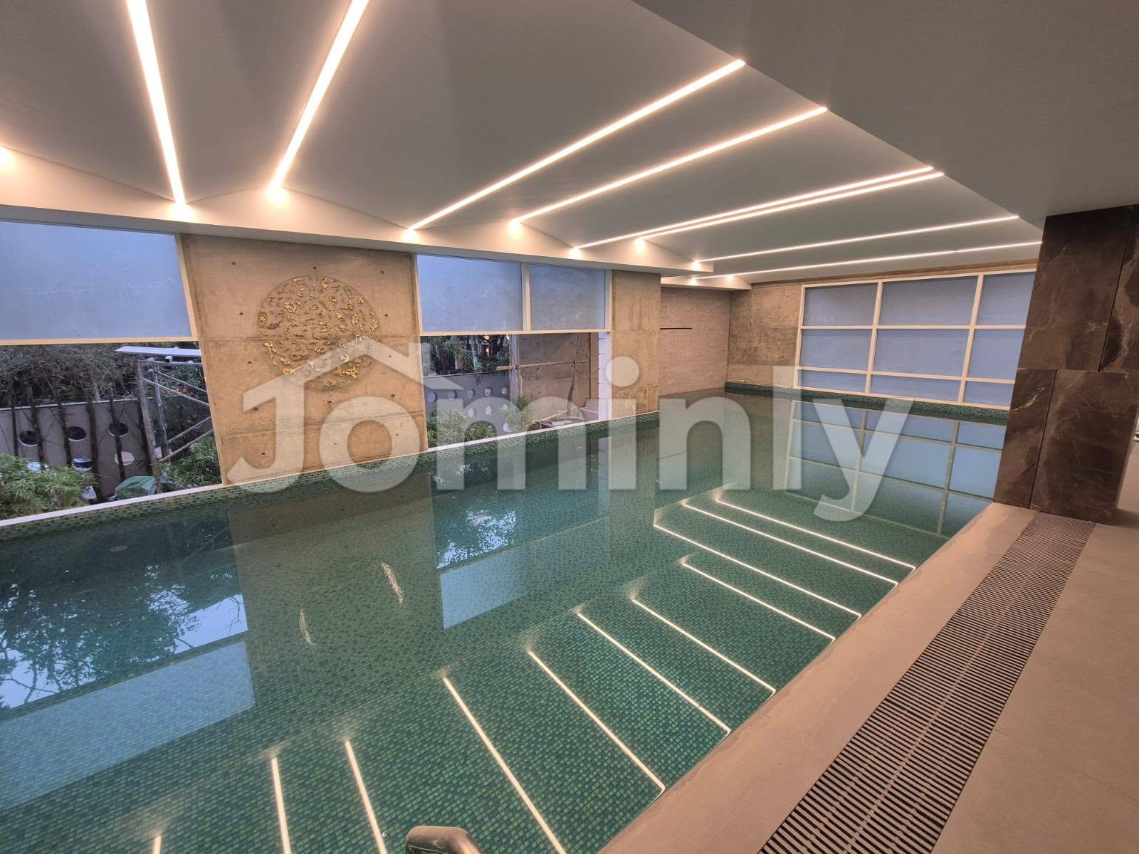 8th Floor 3550 SQFT Brand New Luxury 4-Bedroom Apartment with Pool & Gym for Rent at Gulshan 2 - 4