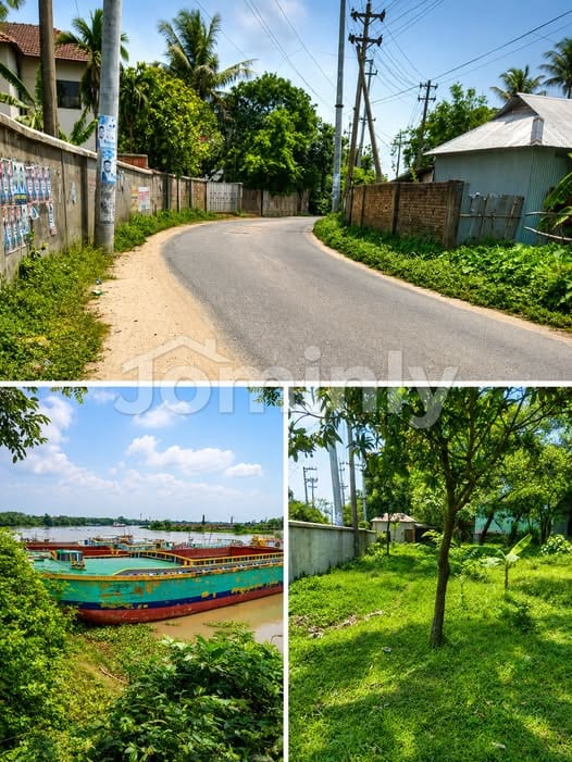 125 Decimal (75.66 Katha | 54,450 SQFT) Riverside Land with Bungalow for Sale | Debak, Rupganj | Near Purbachal Kanchan Bridge