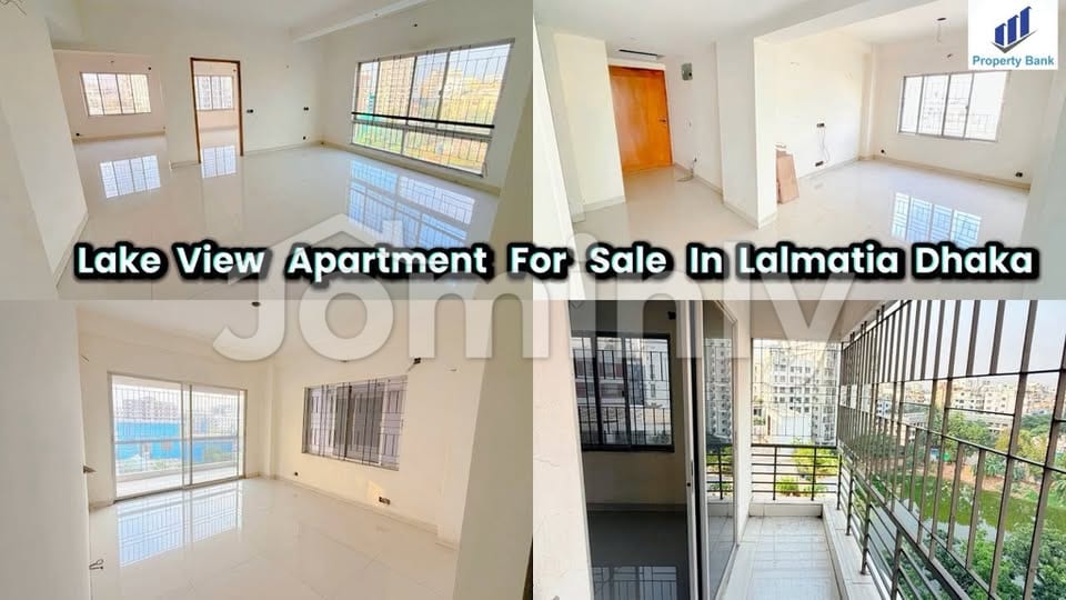2,100 SQFT (195.10 SQM) Brand New Apartment for Sale | Block F, Lalmatia, Dhaka | 8th Floor | Lake Facing | 30 FT Road | 2 Car Parking