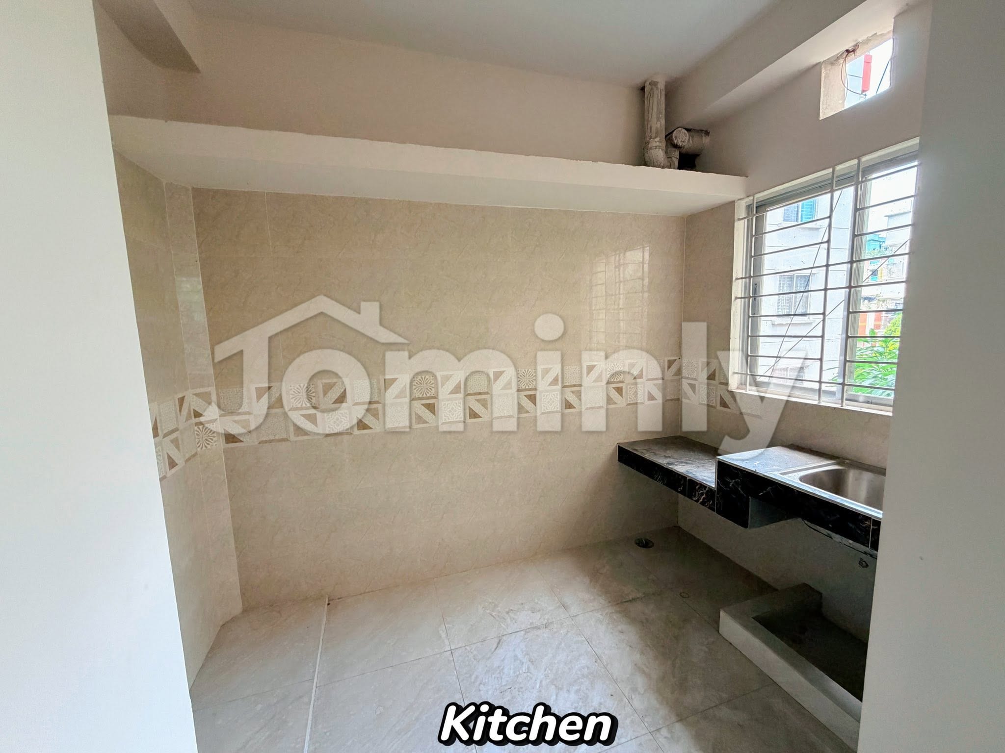1305 SQ FT Brand New West-Facing Double-Unit Residential Apartments for Sale | Road-10, Shekhertak, Mohammadpur | 2nd & 3rd Floor Options with 3 Beds, 3 Baths, Titas Gas, Lift, and Parking - 3