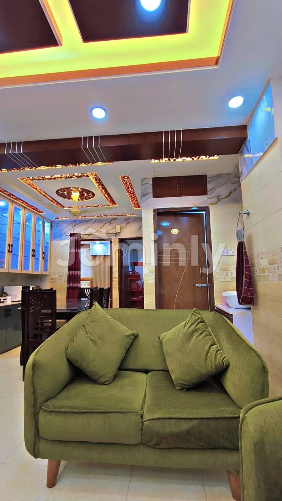AirBD | 1200 SQFT Luxury Fully Furnished 3-Bedroom Serviced Apartment for Rent | Banasree (Near Aarong) | 3 Bed, 3 Bath, 2 Balcony | Lift, Generator & Parking Included - 2