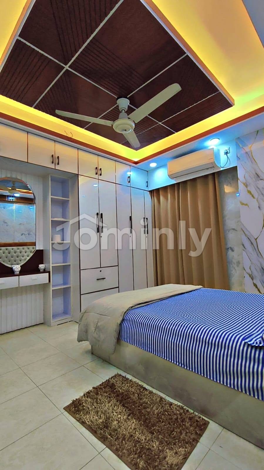 AirBD | 1200 SQFT Luxury Fully Furnished 3-Bedroom Serviced Apartment for Rent | Banasree (Near Aarong) | 3 Bed, 3 Bath, 2 Balcony | Lift, Generator & Parking Included - 3