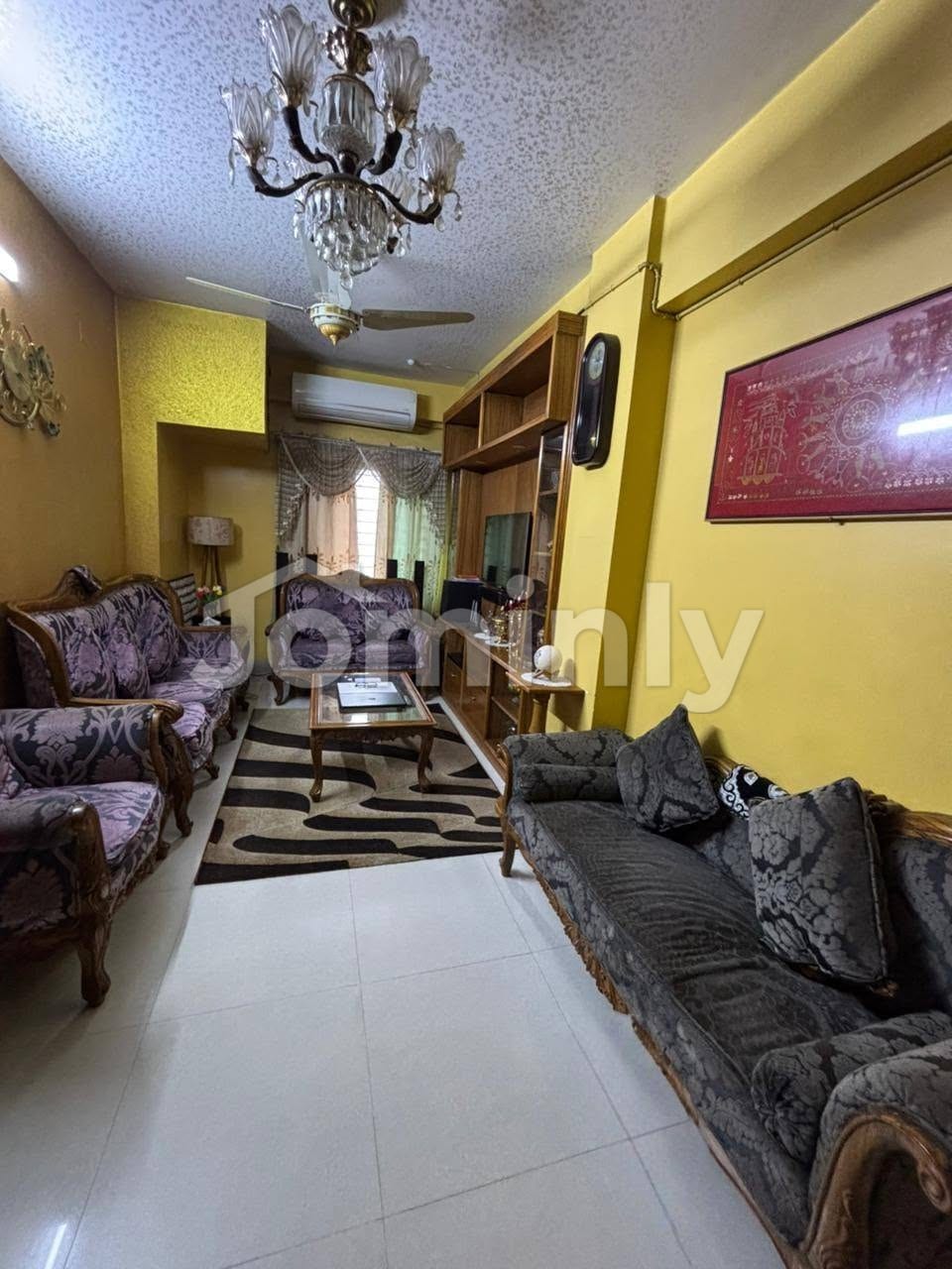 1200 Sqft Luxurious Interior Designed 3 BHK Flat for Sale in Banasree Block E | 5th Floor (Road Side) | Titas Gas | Corner Plot & Lift