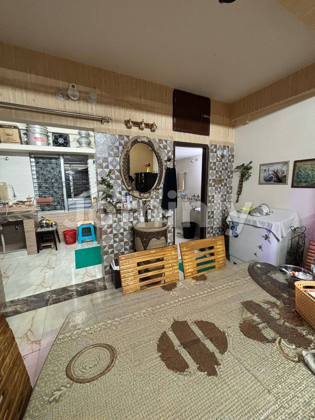 1500 Sqft Gorgeous Interior Designed 3 BHK Ready Flat for Sale in Banasree Block E | 6th Floor | Near Ideal School | 120 Sqft Parking Included - 2