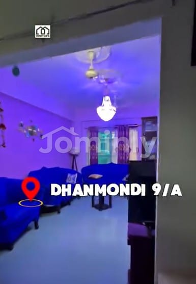 1720 SQFT Top Floor Ready Apartment for Sale | Dhanmondi Prime Location | 5th Floor (G+5 Building) | Front Facing | 3 Beds (Convertible to 4), 3 Baths, 2 Balconies, Titas Gas & Parking