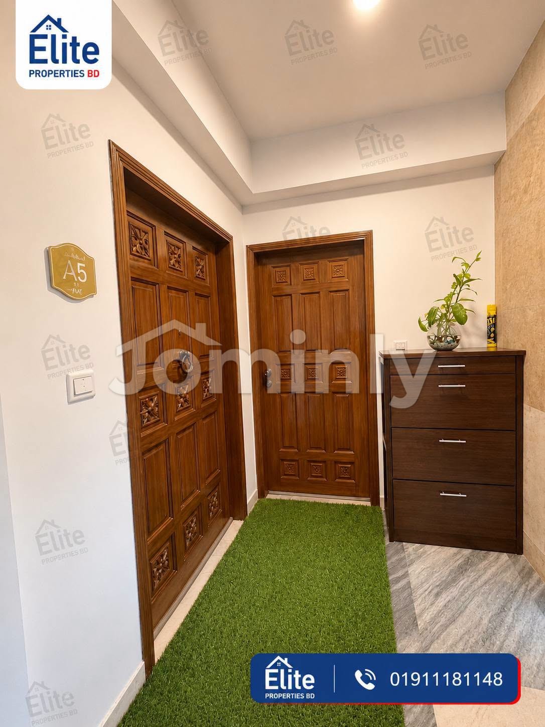 1660 SQFT South-Facing Elite Single Unit Used Apartment for Sale | Sector 11, Uttara | 5th Floor | Facing South | 3 Beds, 4 Baths, 3 Balconies & Car Parking