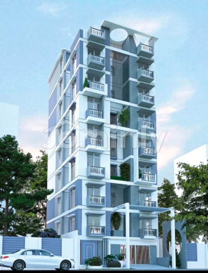 1715 SQFT Single Unit Under-Construction Apartment for Sale | Aftabnagar | 5th & 7th Floor (G+8 Building) | Facing South | 4 Beds, 3 Baths, 3 Balconies & Bank Loan Facility