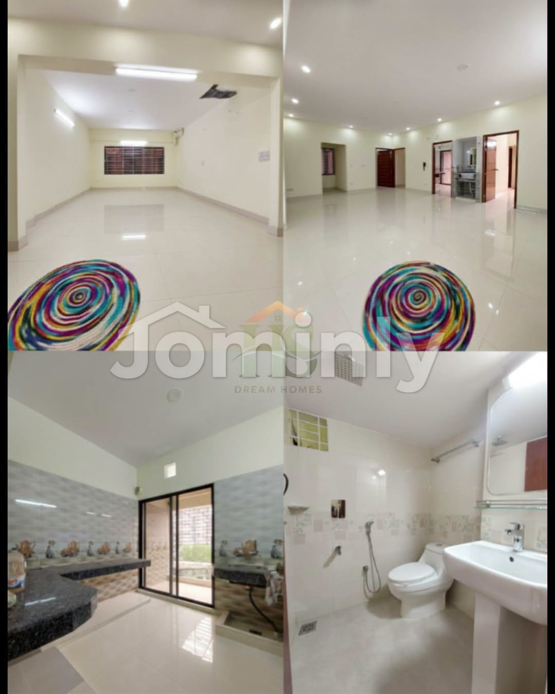2500 SQFT New Ready Apartment for Sale | Block A, Road 7, Chandrima Model Town | 4th Floor (G+12 Building) | Facing South | 5 Beds, 5 Baths, 4 Balconies & 1 Parking - 2