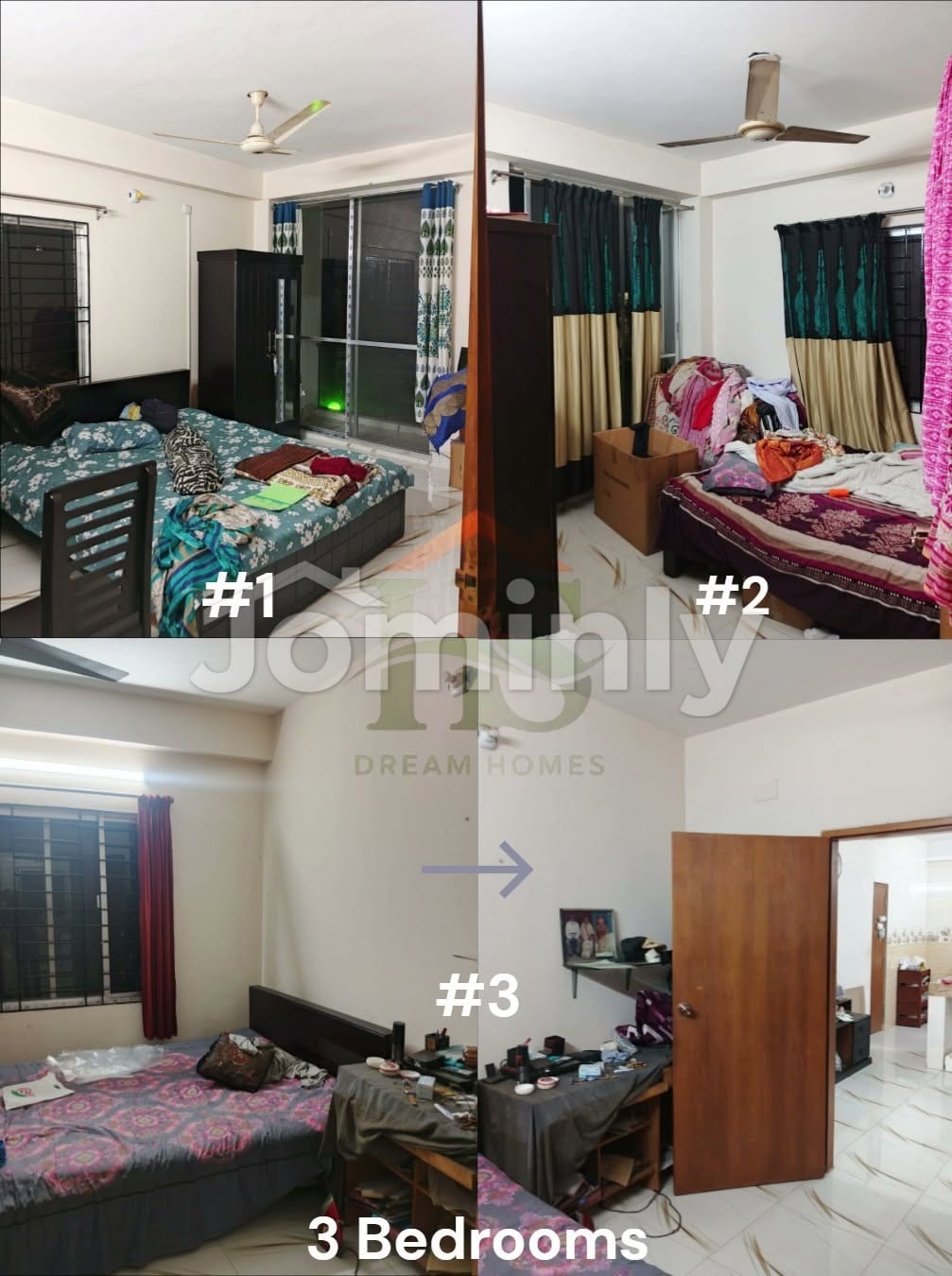 1780 SQFT Brand New Ready Apartment for Sale | Block J, Road 15, Bashundhara R/A | 3 Beds, 3 Baths, 3 Balconies, Cylinder Gas & Dedicated Parking - 4