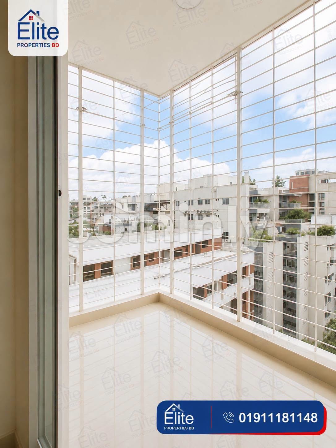2044 SQFT Fully Interior-Decorated Luxury Apartment with Titas Gas | Sector 7, Uttara | 8th Floor | West Facing | 3 Beds, 3 Baths, Lift, Generator, Titas Gas & 1 Car Parking - 3