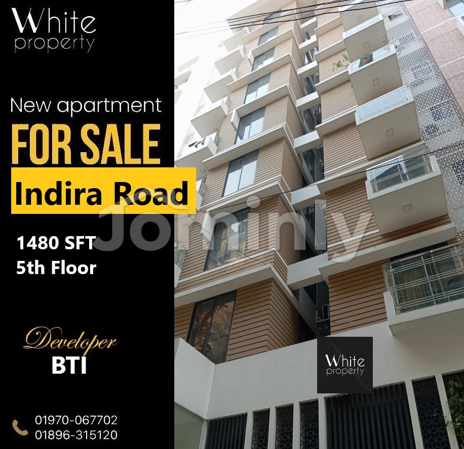 1480 Sqft Brand New 3-Bedroom Apartment for Sale in Indira Road Farmgate