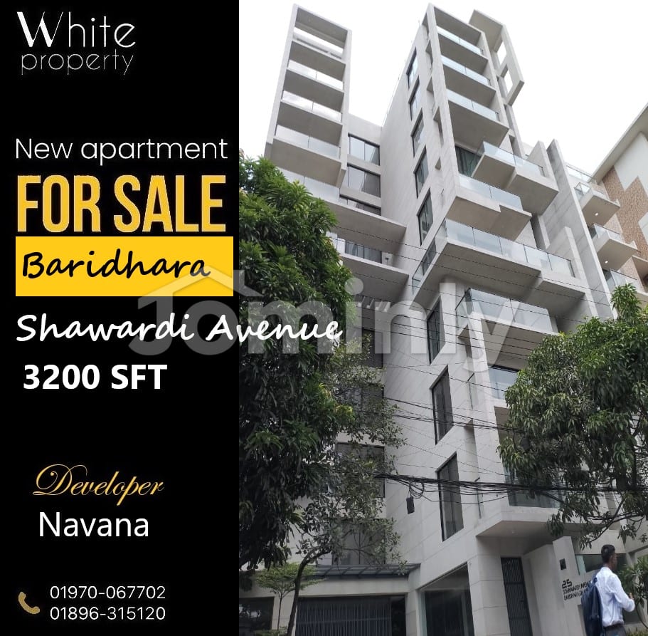 3200 Sqft Brand New 4-Bedroom Luxury Apartment for Sale in Suhrawardy Avenue Baridhara