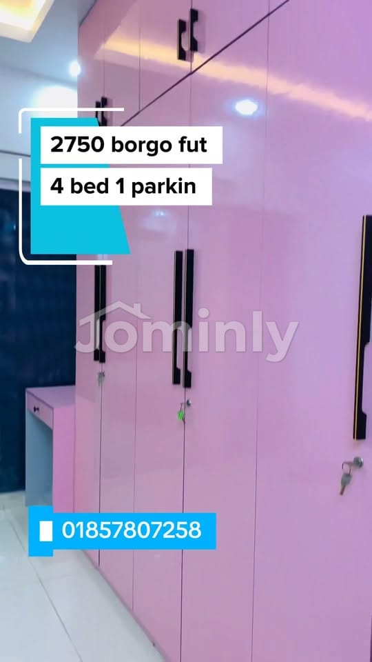 2750 Sqft 9th Floor 4-Bed Ready Flat For Sale with Car Parking in Main Location Block-A Bashundhara Riverview