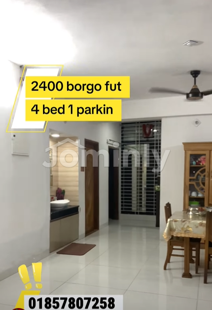Urgent Sale: 2400 SQFT 4 BHK Ready Apartment on 7th Floor in Block A, Bashundhara Riverview, South Keraniganj, Dhaka - 3