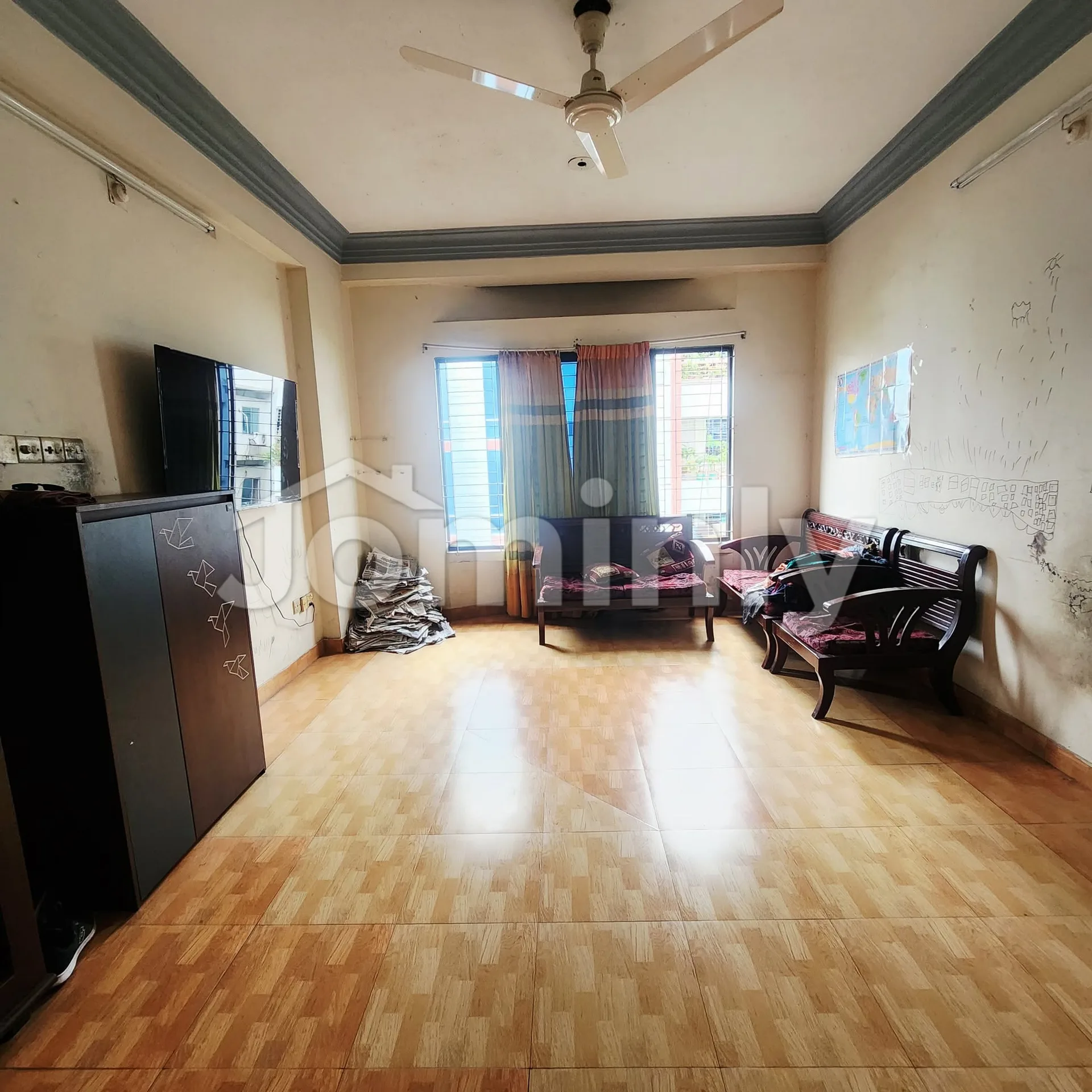 1650 SQFT 3-Bedroom 4th Floor South-Facing Corner Apartment for Sale | In Front of Park, Sector 13, Uttara, Dhaka