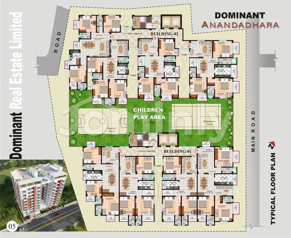1480 Sqft South Facing Apartment for Sale | Aftabnagar, D Block | 1st Floor with Car Parking, Lift, Generator - 4