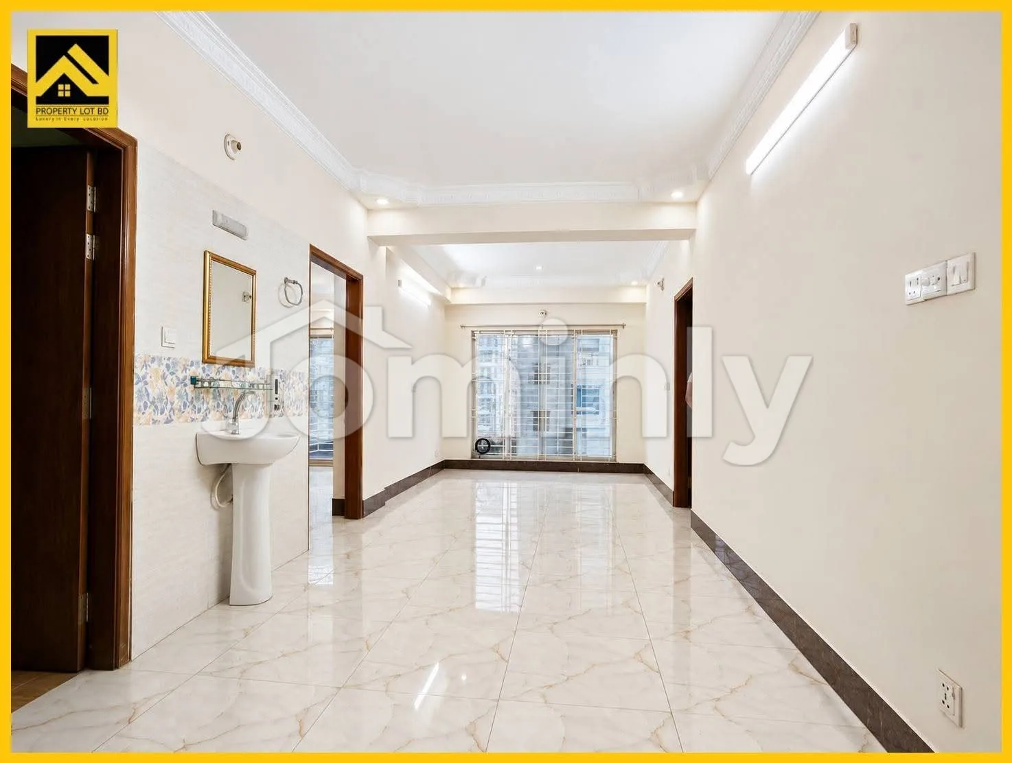 1500 sqft North Facing Apartment for Rent | Bashundhara R/A | 3rd Floor with Not Available road width and 3 Beds, 3 Baths - 3