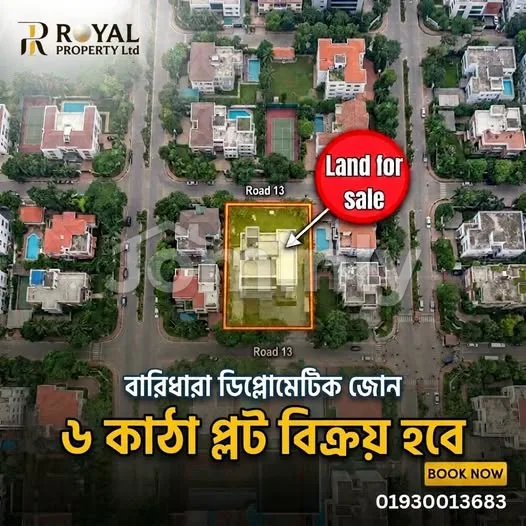 6 Katha Prime Residential Land with 5-Story Building for Sale | Baridhara Diplomatic Zone | Redevelopment Opportunity