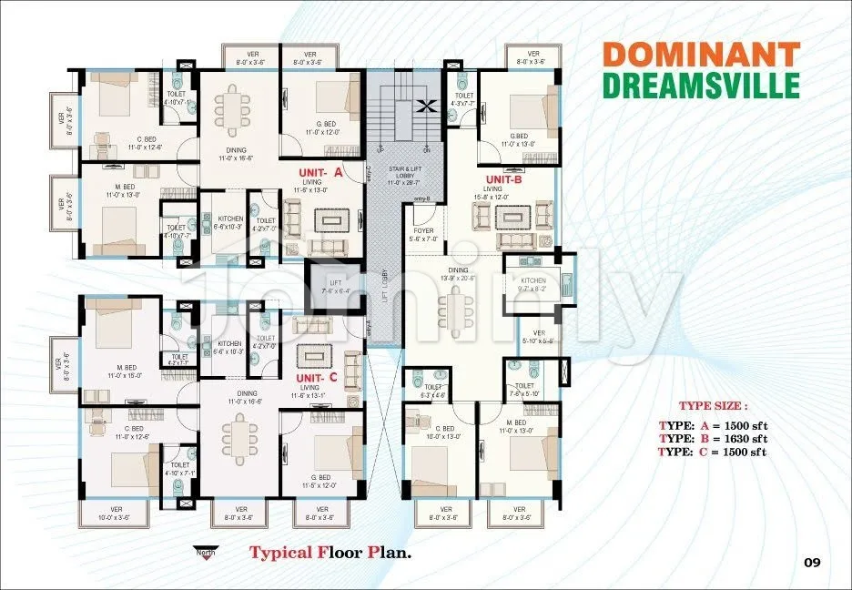 1500 Sqft Ongoing Unit-A/C Apartment for Sale | Dominant Dreamsville, Priyanka Runway City, Uttara | RAJUK Approved - 2