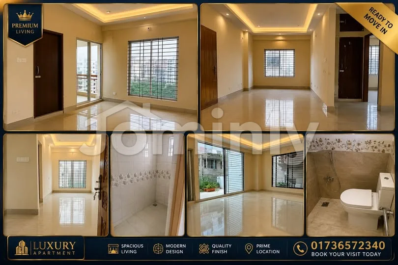 1350 Sqft 100% Ready South Facing Flat for Sale | Chondrima Model Town Block D | 3 Bed, 3 Bath & Urgent Sale Offer 60 Lakh BDT