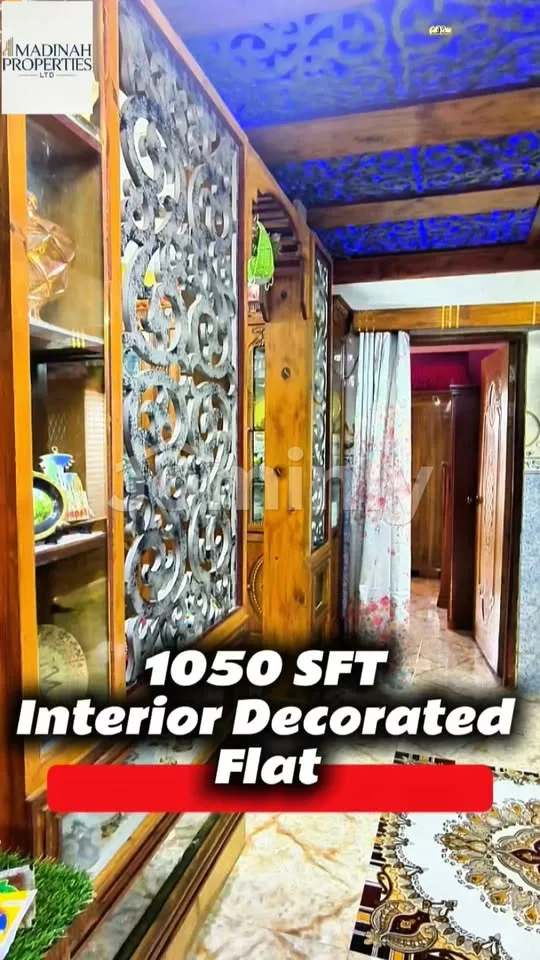 1,050 Sq Ft Luxury Interior Decorated 3-Bedroom Apartment for Sale | 7th Floor, Block A, Bashundhara Riverview, Hasnabad