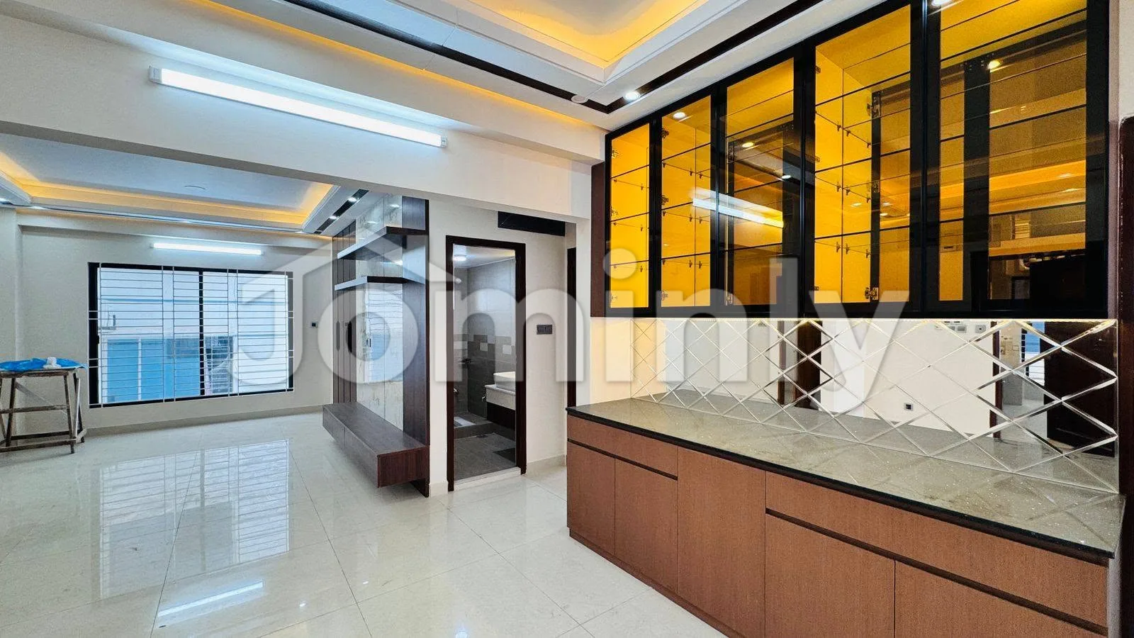 2,200 Sq Ft Fully Interiored Brand New Single-Unit 4-Bedroom South-Facing Apartment with Parking for Sale | Level 5 (4th Floor), Block I, Bashundhara R/A - 3