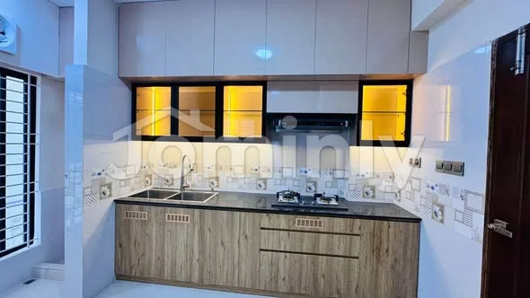 2,200 Sq Ft Fully Interiored Brand New Single-Unit 4-Bedroom South-Facing Apartment with Parking for Sale | Level 5 (4th Floor), Block I, Bashundhara R/A - 4